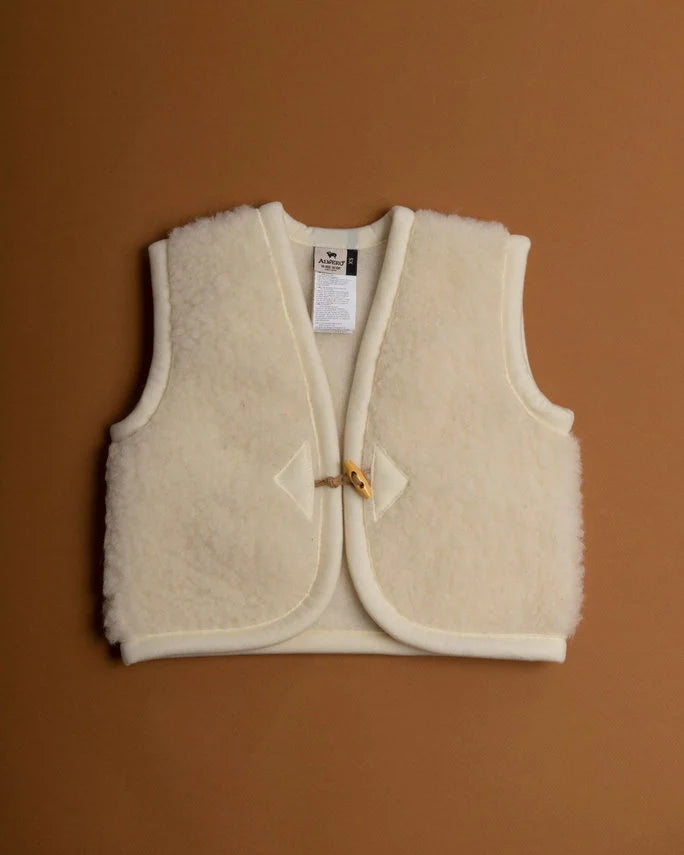 Alwero Bodywarmer Babykleding Naturel Gepersonaliseerd BabyRoomBoom