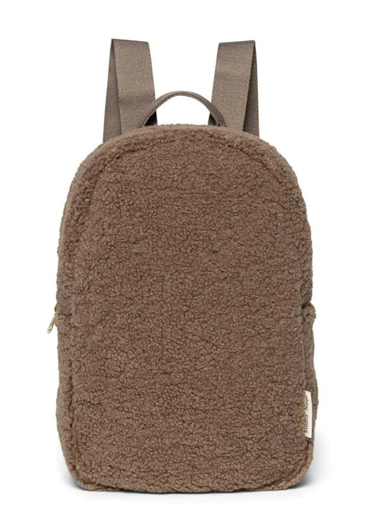 Studio Noos Bruin Teddy Mini Backpack (Gepersonaliseerd)